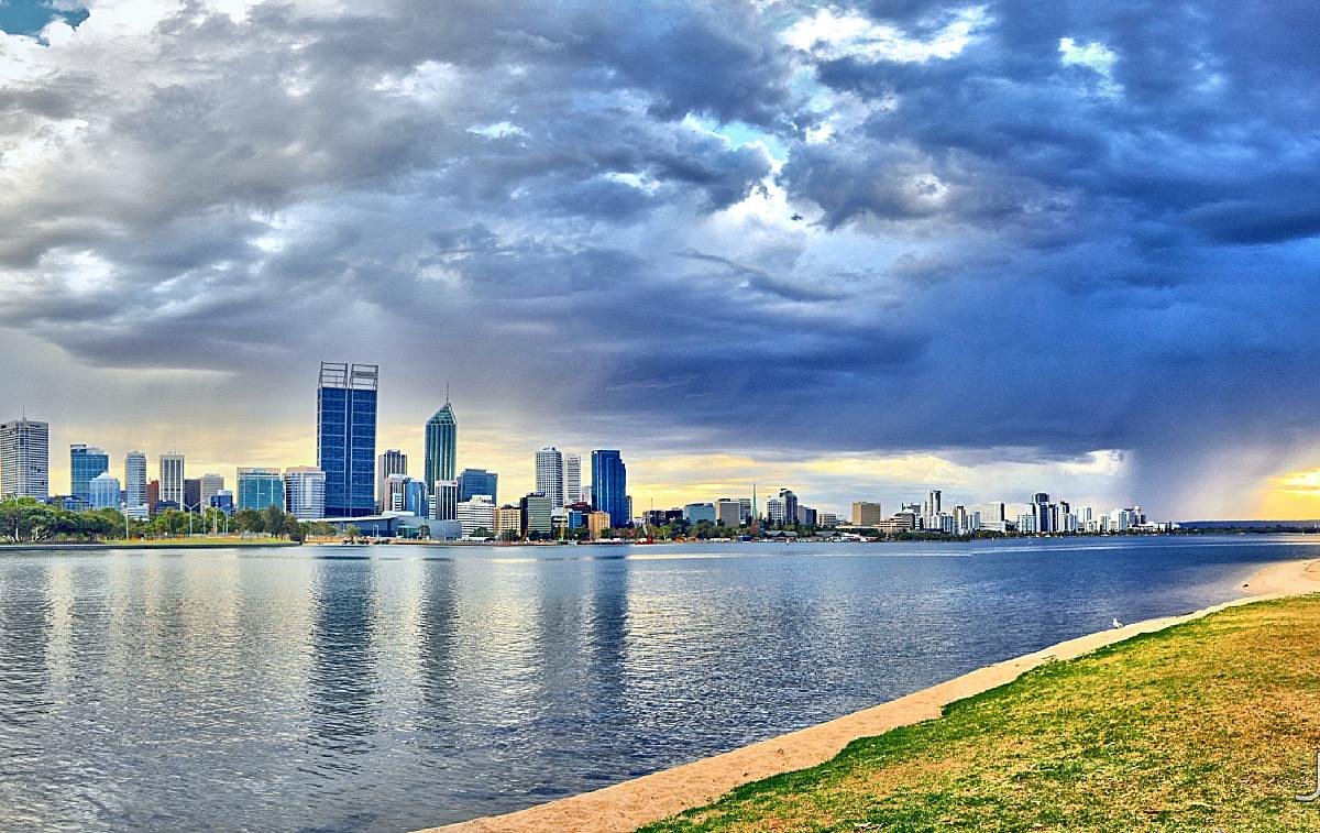 Perth Skyline and Swan River